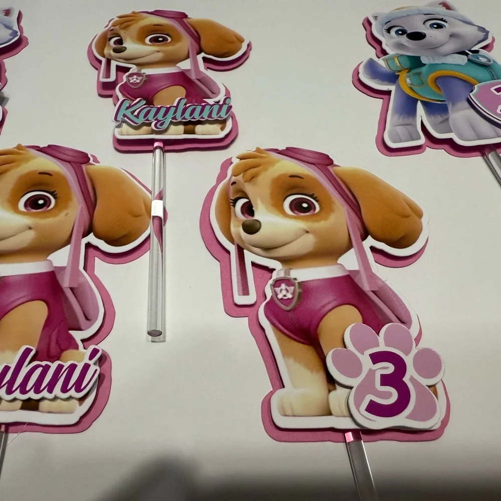 Paw Patrol Party cupCake Toppers - any theme